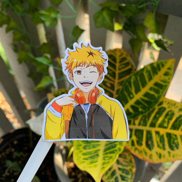 sunflower boy sticker