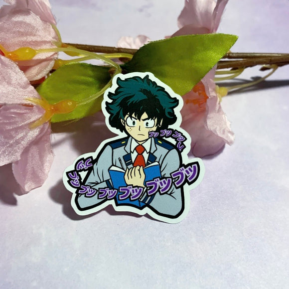 muttering student sticker