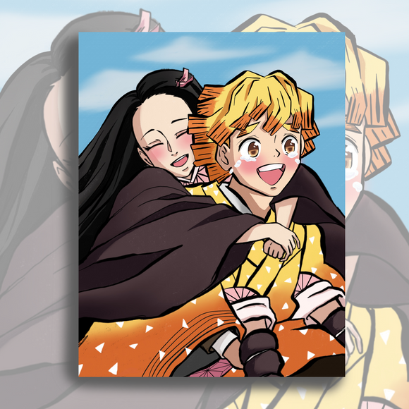 piggyback ride print