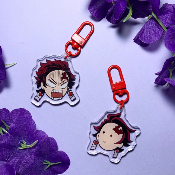 demon slaying derp keychain