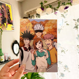 shopping in autumn print