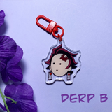demon slaying derp keychain